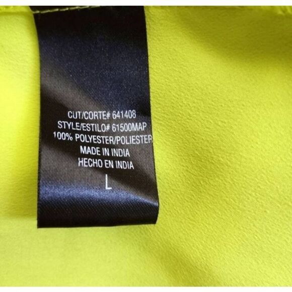 HEART SOUL HIGHLIGHTER YELLOW DRESS SZ.L EUC. - Picture 6 of 6